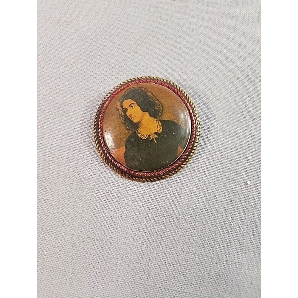 Lola Montez Brooch Made In Germany Vintage Vintage Pin Beautiful 2'
